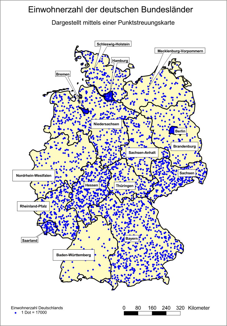 Punktstreuungskarte