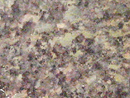 Nahansicht: Grundmasse Sanstein, Fläche geschliffen (Bildunterkante 1 cm)