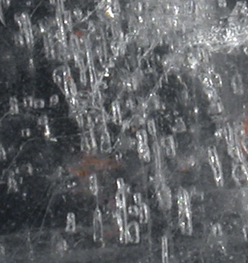 Fluideinschluesse in Gipskristall